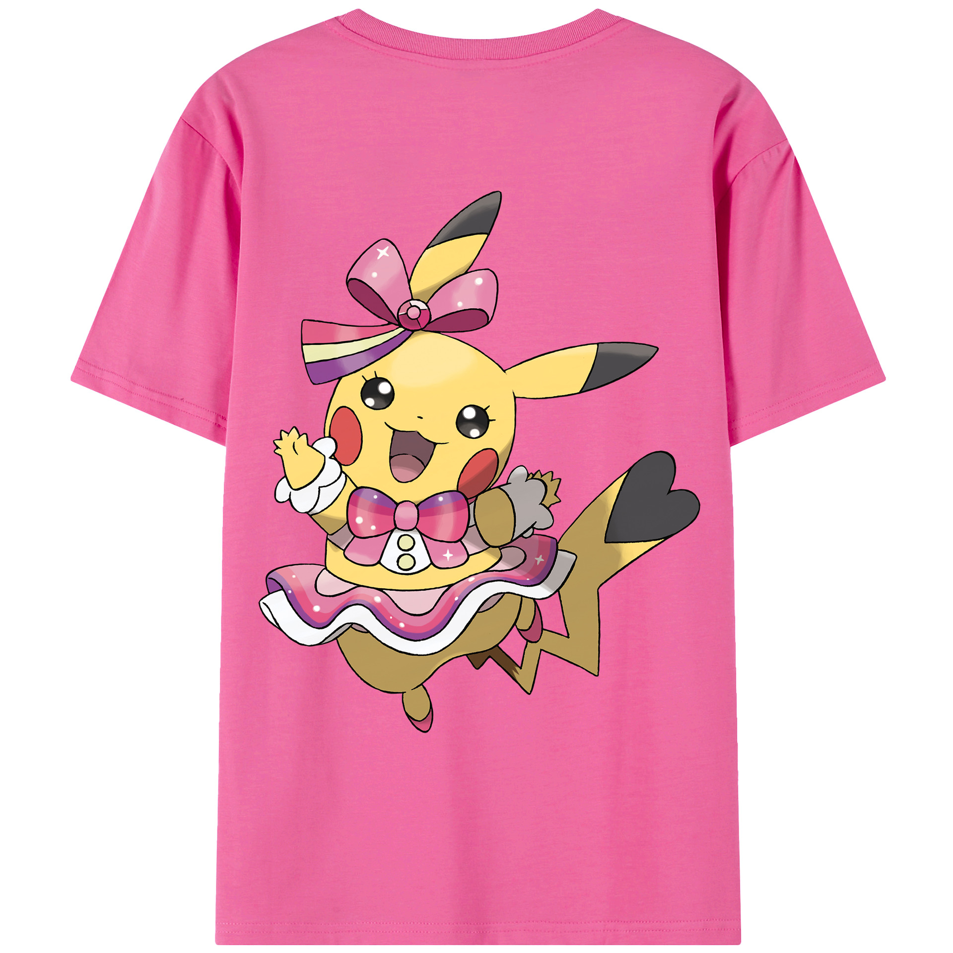 （画像用） ポケットモンスター Pokémon レディース半袖Tシャツ(バックプリント)